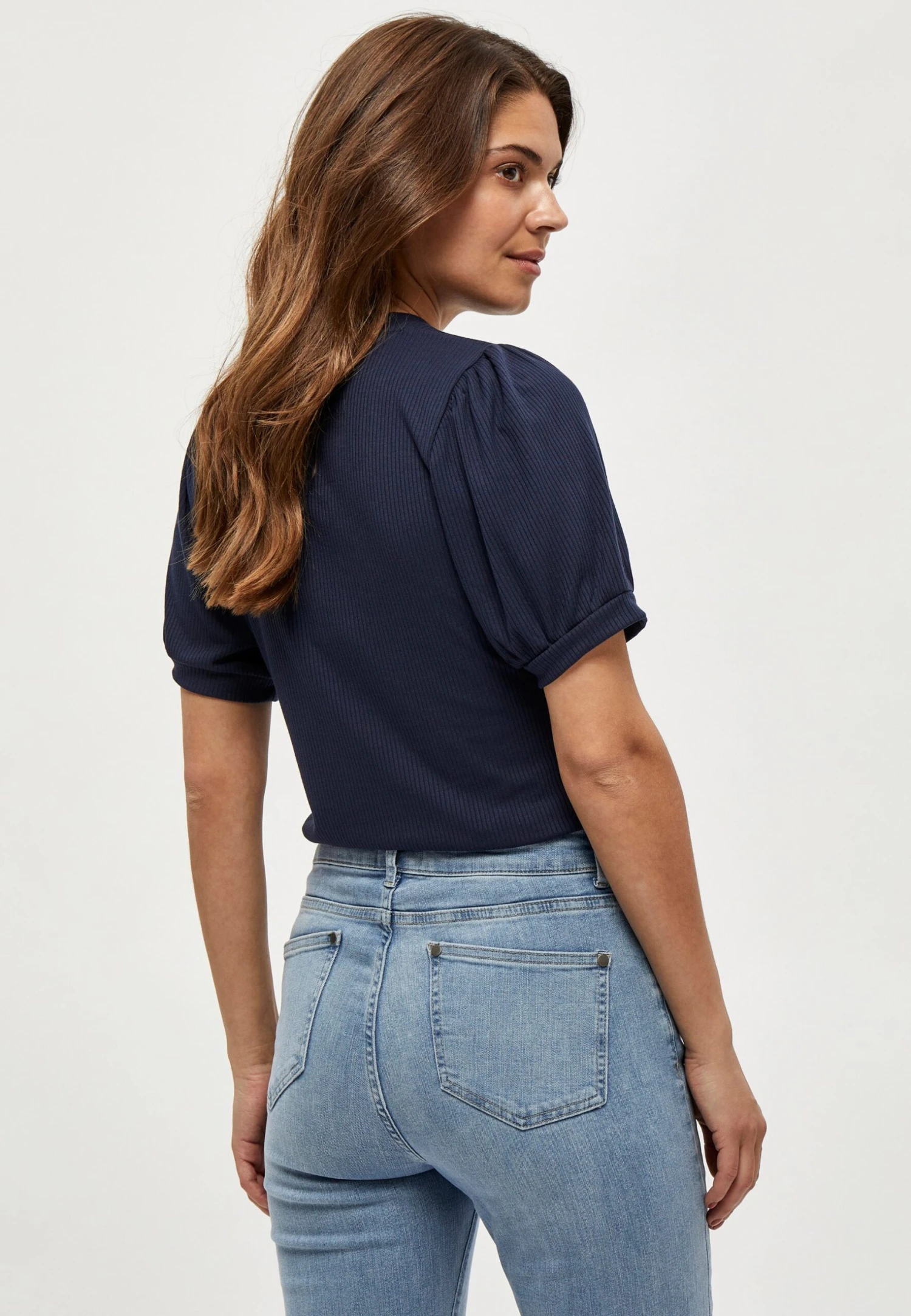 Minus Johanna- T-Shirt Basic - Dark Blue 4 Minus Johanna- T-Shirt Basic - Dark Blue - Afbeelding 2