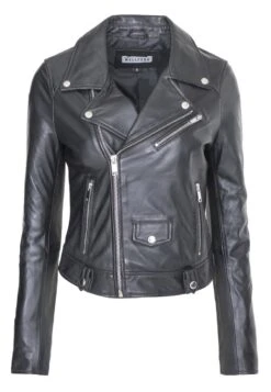 Jacket - Leren Jas - Black -Mode Dameskleding Winkel 1f416d41000340fbb4e77cae61e45de4