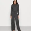 Anna Field Wide Leg - Pyjama - Dark Grey -Mode Dameskleding Winkel 24b5bf2165d64e47b214e7a1fe9c82d4