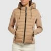 Khujo Ghita Matt - Jas - Beige -Mode Dameskleding Winkel 2a9529d142dc4715b85c7ab70b9b91e0