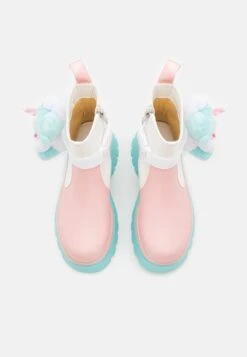 KOI FOOTWEAR Melanie Martinez Sweet Teddy Bear Platform Boots - Korte Laarzen - Blue/Pink/White -Mode Dameskleding Winkel 306889d4318e47c3abcf04060b3004bb
