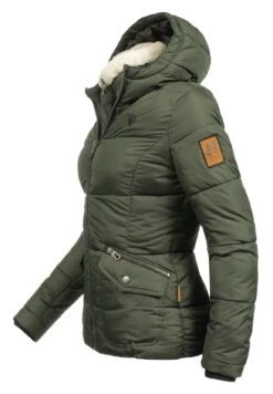 Navahoo Megan - Winterjas - Olive Green -Mode Dameskleding Winkel 3100d408049643c8b527341fa04c5f51