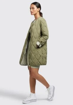 Khujo Sira - Jas - Olivgrün -Mode Dameskleding Winkel 3cc8e7e5765c4b86854ff140a02d1985