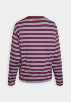 Monki Longsleeve - Dark Red/Blue -Mode Dameskleding Winkel 3ed181beddaf419b8f42b6d94194ef97