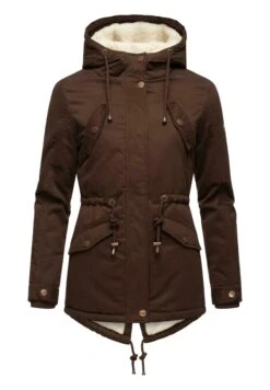 Marikoo Manolya - Winterjas - Dark Choco -Mode Dameskleding Winkel 435be62a6d344fc5876dcc538b046d28