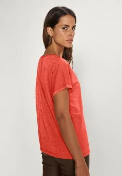 Mos Mosh Kay Tee - T-Shirt Basic - Burnt Ochre -Mode Dameskleding Winkel 45c65f848abe41c5877ff51741a019f5