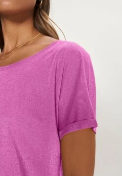 Mos Mosh Kay Tee - T-Shirt Basic - Vivid Viola -Mode Dameskleding Winkel 4709a0627ab34dd095b85e7659f6456e