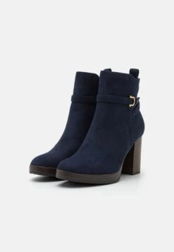 Anna Field Enkellaarsjes Met Plateauzool - Dark Blue -Mode Dameskleding Winkel 48b62c617936459986dcb99464d9cd10