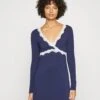 Anna Field Nachtjapon - Dark Blue -Mode Dameskleding Winkel 4b6b2ad408a74060a9a55bdd96d8dc46