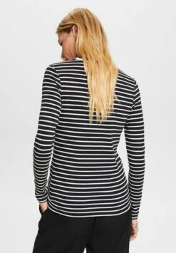 ESPRIT Muschelkante Am Ausschnitt - Longsleeve - Black -Mode Dameskleding Winkel 5054c2560dc54302a5895cb796c4e0e3