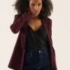 Anna Field Blazer - Bordeaux -Mode Dameskleding Winkel 519507e583db4e14bec138c19ee571a5