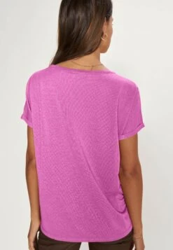 Mos Mosh Kay Tee - T-Shirt Basic - Vivid Viola -Mode Dameskleding Winkel 5248de0f6d994a909b304e7ea129dc15