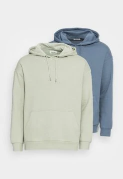 YOURTURN 2 Pack Unisex - Hoodie - Blue/LightGreen -Mode Dameskleding Winkel 55fc67f0d71641fbad34a79195d3ab11