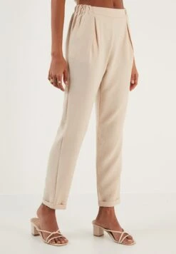 LELA Slim Fit - Broek - Stone -Mode Dameskleding Winkel 577226ffc90f48359abdd09dfc04a86d