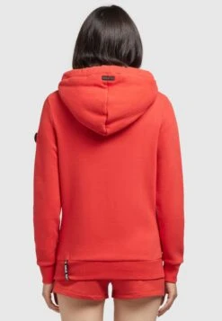 Khujo Rhabea - Hoodie - Rot -Mode Dameskleding Winkel 6053a6de359843338a2f338ef42539c2