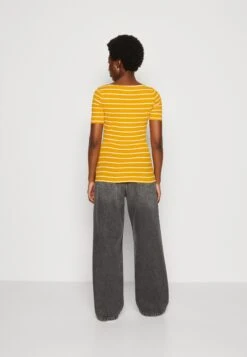 Anna Field T-Shirt Print - Dark Yellow/White -Mode Dameskleding Winkel 6266442cd1aa4081b5fa7a1857bda977