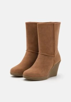 Anna Field Winter Boot - Enkellaarsjes Met Sleehak - Cognac -Mode Dameskleding Winkel 64d45de883534e7f974d195c7e051ad9