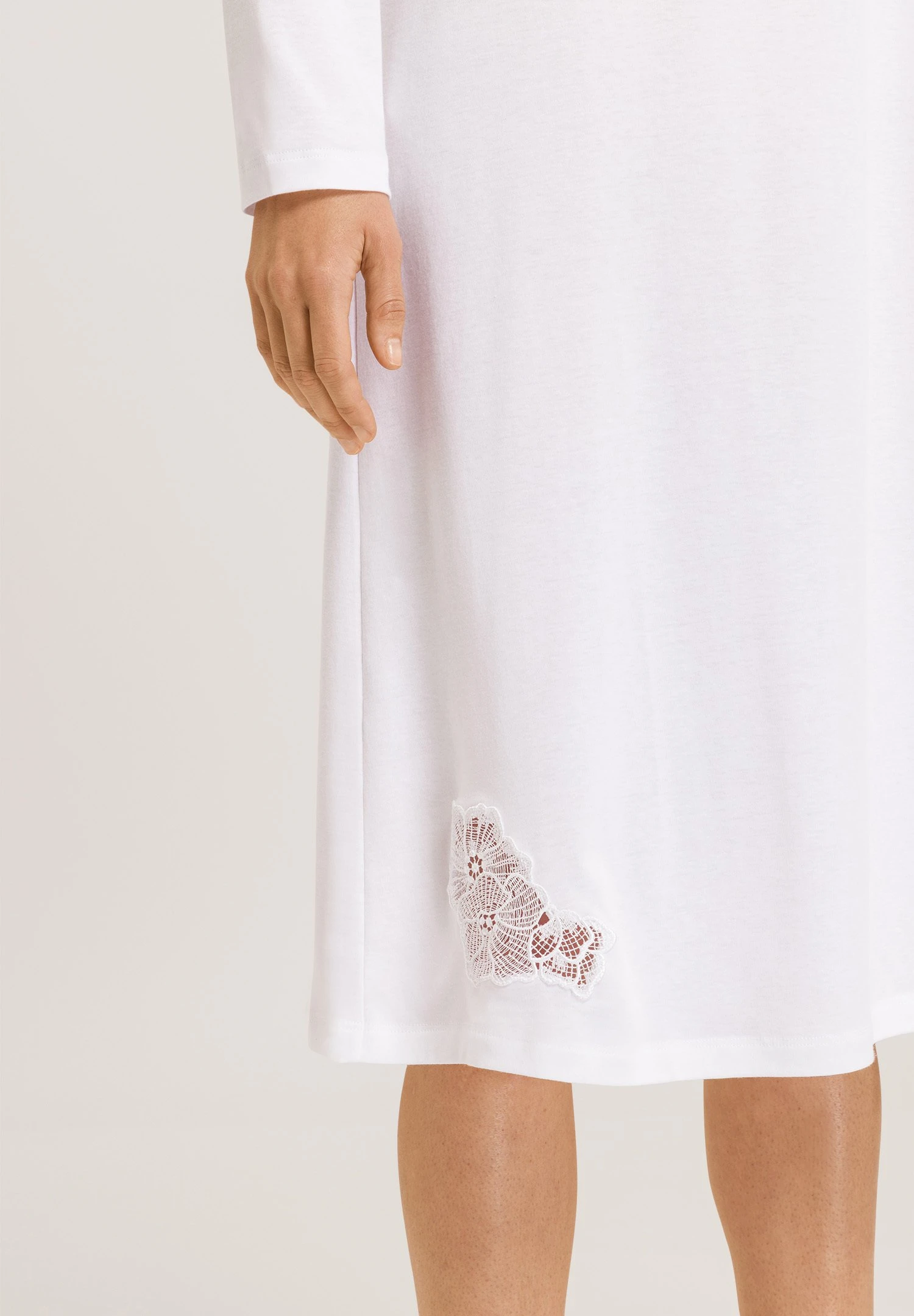 HANRO Naila - Nachtjapon - White 6 HANRO Naila - Nachtjapon - White - Afbeelding 4