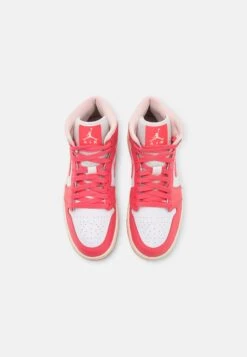 Air Jordan 1 Mid - Sneakers Hoog - White/Sea Coral/Atmosphere/Sail -Mode Dameskleding Winkel 72b4533999554d2ab9e3ada61c84e73d