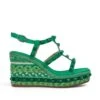 Alma En Pena Zavala - Sandalen Met Sleehak - Verde Oscuro 1 Alma En Pena Zavala - Sandalen Met Sleehak - Verde Oscuro -Mode Dameskleding Winkel 745e909258a54b36b0543b225c1c96fc