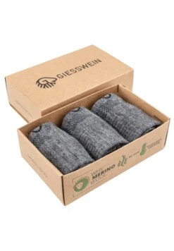 Giesswein Merino Wool Sneaker Socks 3Er-Pack - Sokken - Schiefer -Mode Dameskleding Winkel 751e3ce6d57040728c08a4da2a4648f6