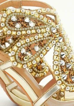 Alma En Pena Burano - Sandalen Met Hoge Hak - Gold -Mode Dameskleding Winkel 76a8b91dcf234219bedb7d68900bb19d