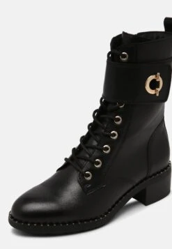 Tamaris Veterboots - Black/Gold -Mode Dameskleding Winkel 77750d5057d24ee0b96c4af83c01c18c
