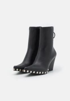 Jeffrey Campbell Walton - Cowboy-/Bikerlaarsjes - Black -Mode Dameskleding Winkel 777ea2f9550b482e95b02bf7f8453e19