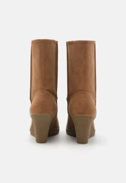 Anna Field Winter Boot - Enkellaarsjes Met Sleehak - Cognac -Mode Dameskleding Winkel 7996478d26b54973a4236206968037b1