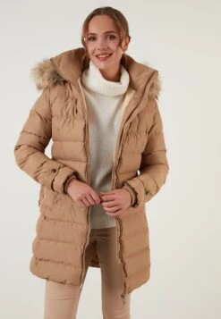 LELA Regular Fit - Winterjas - Camel -Mode Dameskleding Winkel 7a887fa801004969ac6f1b7358f0fa0d