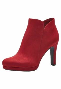 Tamaris Enkellaarsjes Met Plateauzool - Cherry -Mode Dameskleding Winkel 7e515b0fcba145e18776480644067b27