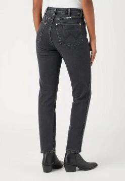 Wrangler Walker - Slim Fit Jeans - Black -Mode Dameskleding Winkel 7f5409259b44459fab5d4e98b8d4a0b3