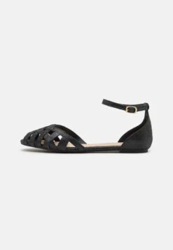 Leather- Peeptoe Ballerina'S - Black -Mode Dameskleding Winkel 836b8404480d457caa386b706b25c233