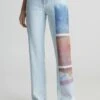 Calvin Klein Jeans High Rise Printed - Straight Leg Jeans - Denim Light -Mode Dameskleding Winkel 83a8cdb9a40845cba55f8e6b654aecf2