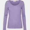 Marc O'Polo Deep Round Neck - Longsleeve - Sunbleached Purple -Mode Dameskleding Winkel 85ba2476748c40158371102e8ab3d606