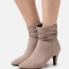 Korte Laarzen - Taupe -Mode Dameskleding Winkel 873eb98143da4d2c90eec3908a97990e