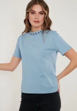 LELA Regular Fit - T-Shirt Print - Baby Blue -Mode Dameskleding Winkel 8dbde2c535f04560b944d6b99d5ef278