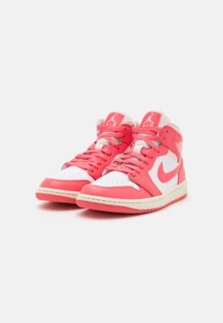 Air Jordan 1 Mid - Sneakers Hoog - White/Sea Coral/Atmosphere/Sail -Mode Dameskleding Winkel 936f07ec158e42198359cd0625e3cd9e