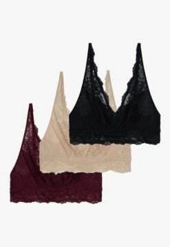 Anna Field 3 Pack - Bustier - Black/Beige/Dark Red -Mode Dameskleding Winkel 938aa42549cf49f2814d4d05d6c7bc9f