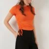 LELA Slim Fit - Blouse - Orange Color 2 LELA Slim Fit - Blouse - Orange Color -Mode Dameskleding Winkel 95fec42b88d34922b668f8589f967b4c