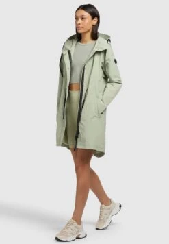 Khujo Adda - Halflange Jas - Blassgrün -Mode Dameskleding Winkel a3ca60f509bd45b1bfb86a38aea3342d