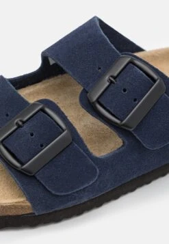 Pier One Leather Unisex - Pantoffels - Dark Blue -Mode Dameskleding Winkel a5a88158e25a4eb4b3e59dc262861c25