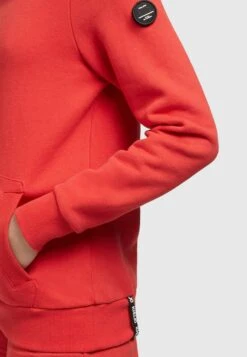 Khujo Rhabea - Hoodie - Rot -Mode Dameskleding Winkel af2745fee34441e1baffc7ec2140154a