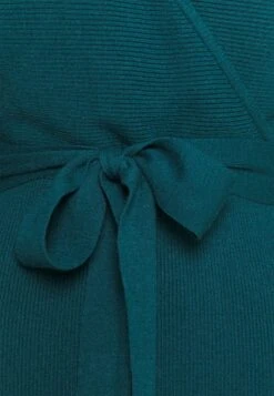 Anna Field Wrap V Ausschnitt Mini Strickkleid Mit Gürtel - Etui-Jurk - Deep Teal -Mode Dameskleding Winkel ce53a6620ca046b6a27233a971b7b11b