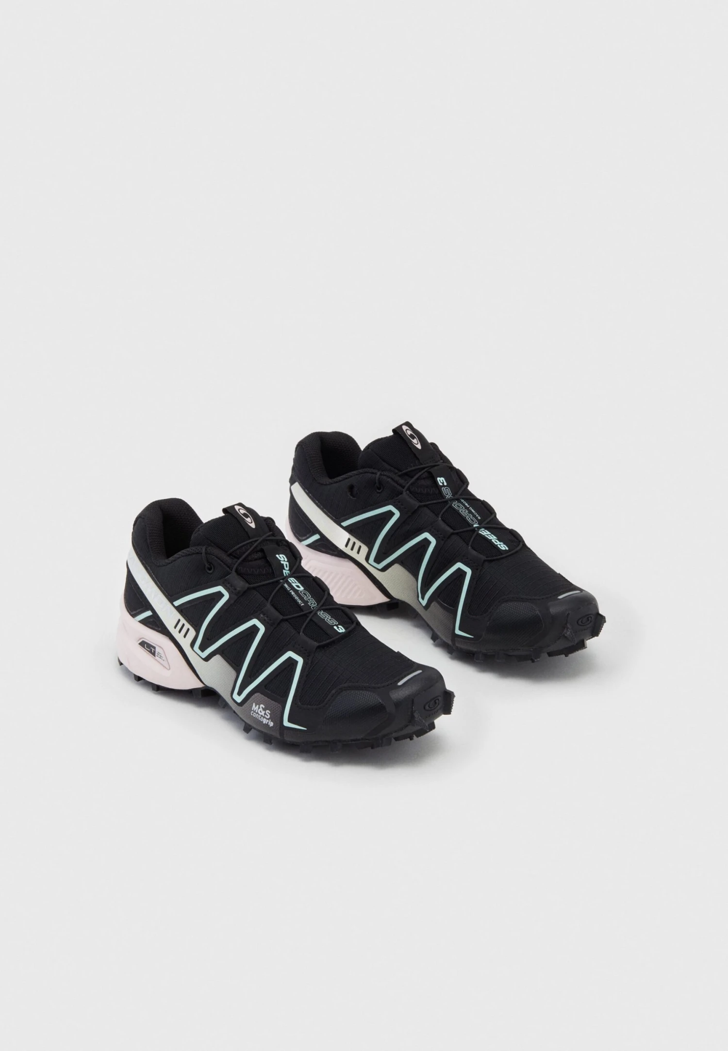 Salomon Speedcross 3 - Sneakers Laag - Black/Bleached Aqua/Silver Metallic 4 Salomon Speedcross 3 - Sneakers Laag - Black/Bleached Aqua/Silver Metallic - Afbeelding 2