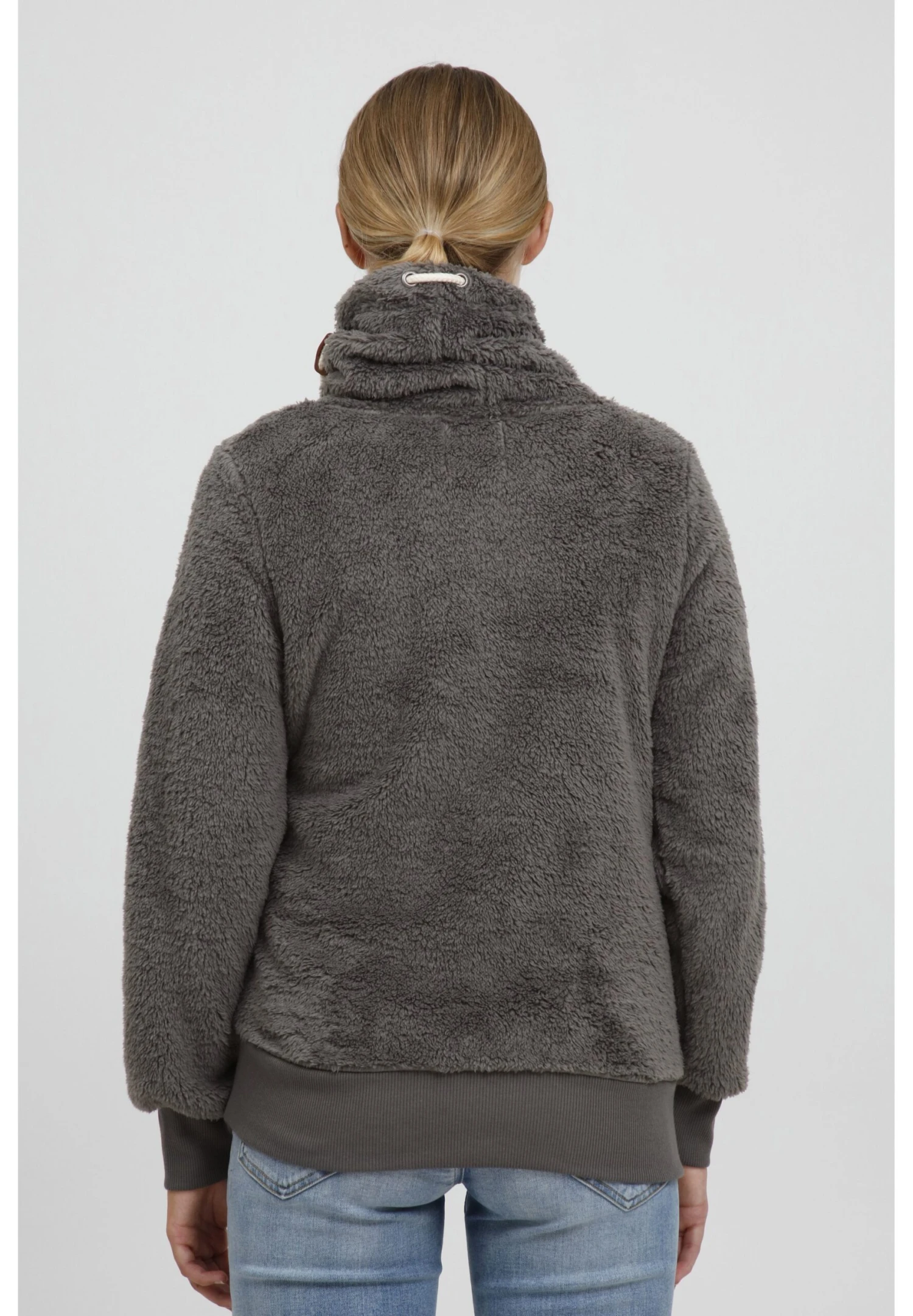 OXMO Oxanniki - Fleece Trui - Grey 5 OXMO Oxanniki - Fleece Trui - Grey - Afbeelding 3
