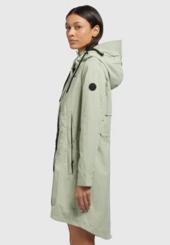 Khujo Adda - Halflange Jas - Blassgrün -Mode Dameskleding Winkel d5fc230e9e6349c89765df3cb282019e