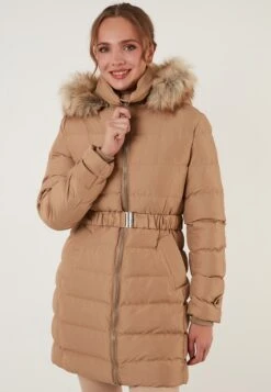 LELA Regular Fit - Winterjas - Camel -Mode Dameskleding Winkel d631c80c88094c5d97da1a7c910ad2a4