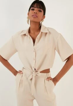 LELA Regular Fit - Overhemdblouse - Stone -Mode Dameskleding Winkel d67a210e9a0242fcaf535070921a6a90