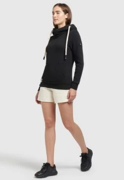 Khujo Rhabea - Hoodie - Schwarz -Mode Dameskleding Winkel e1ec46cf026b4a67b1756ea6b2779941